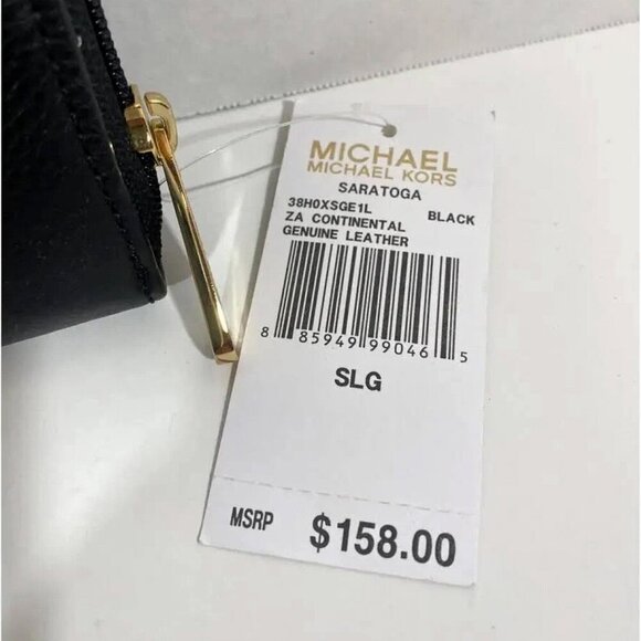 MICHAEL KORS SARATOGA CONTINENTAL ZIP AROUND WALLET - Picture 3 of 14